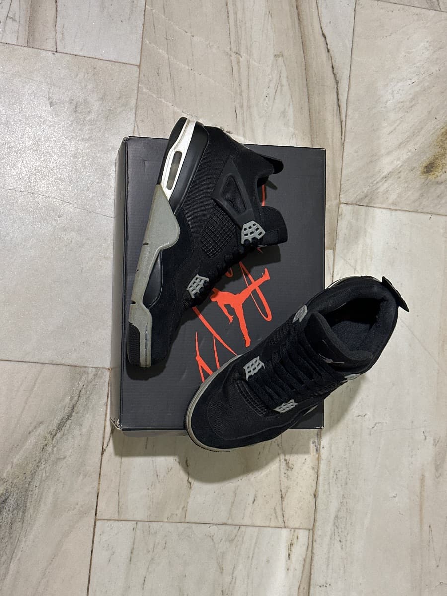air jordan 4 black canvas - Image 1